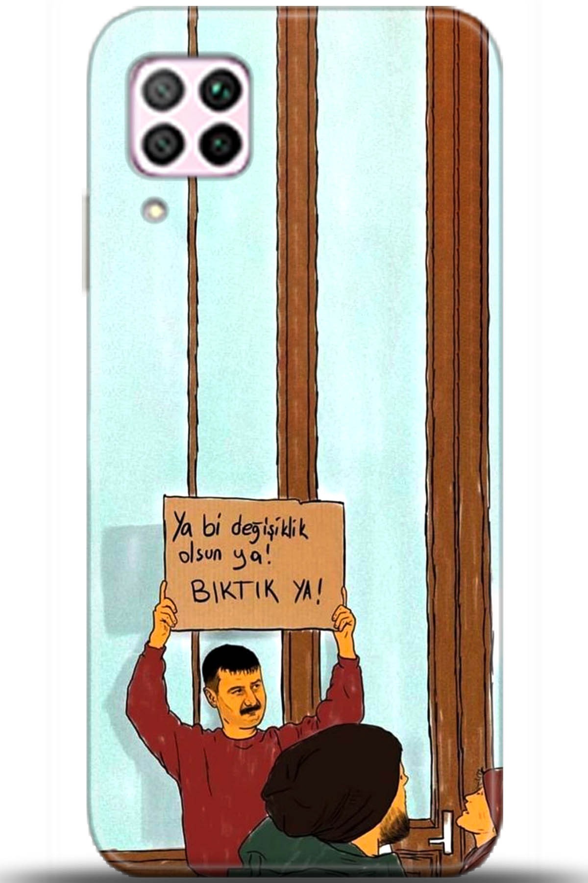 Huawei P40 Lite Uyumlu Kılıf HD Baskılı Kılıf - Followed Institution 5594