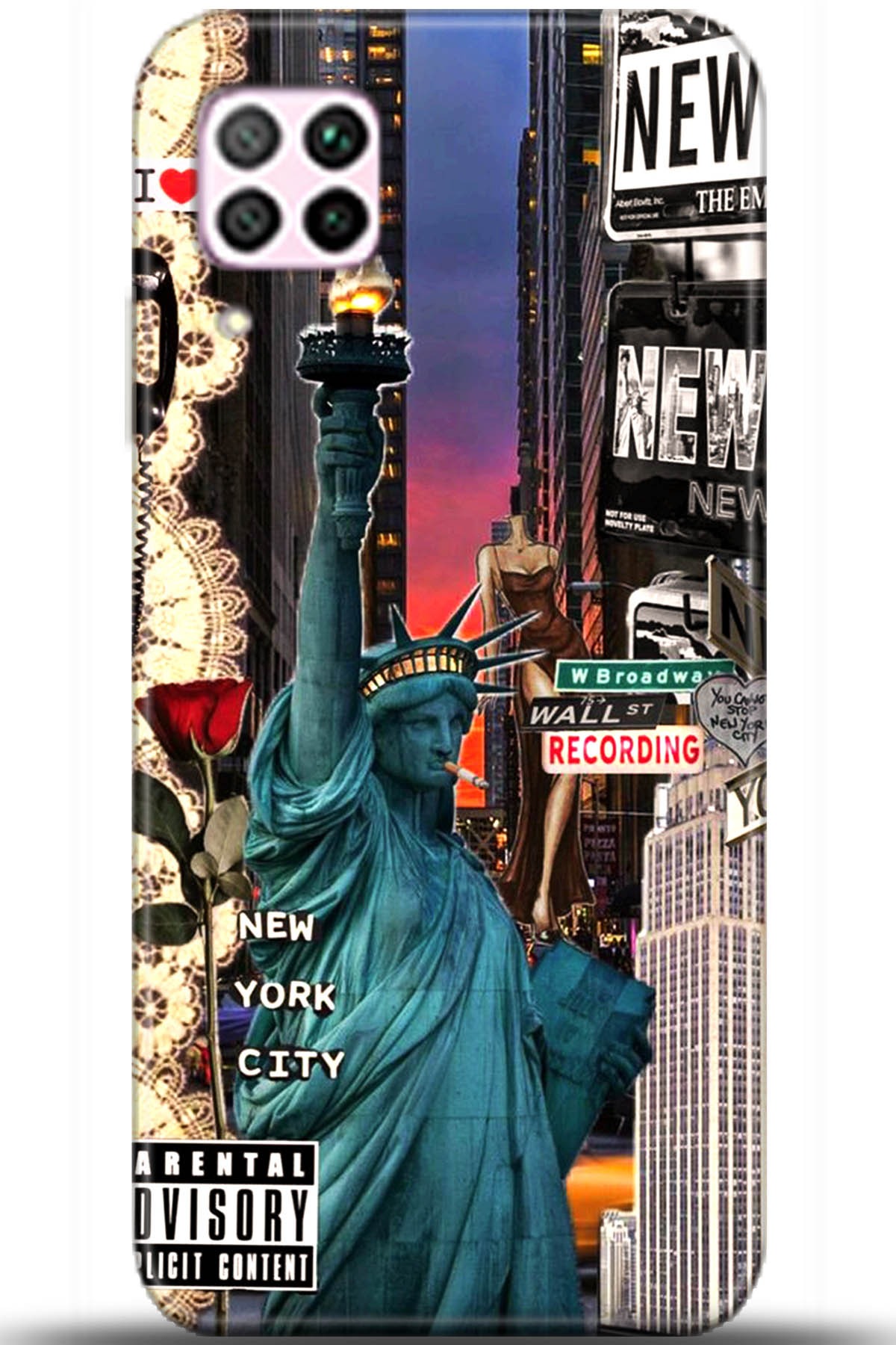 Huawei P40 Lite Uyumlu Kılıf HD Baskılı Kılıf - Followed Institution 5618