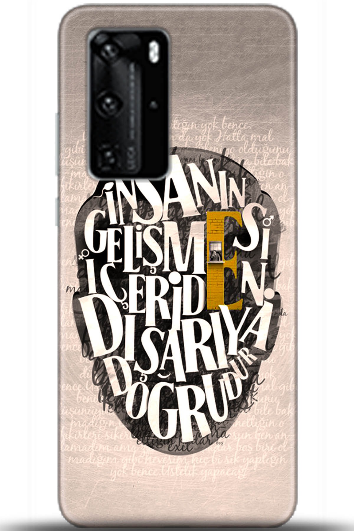 Huawei P40 Pro Uyumlu Kılıf HD Baskılı Kılıf - Followed Institution 5587