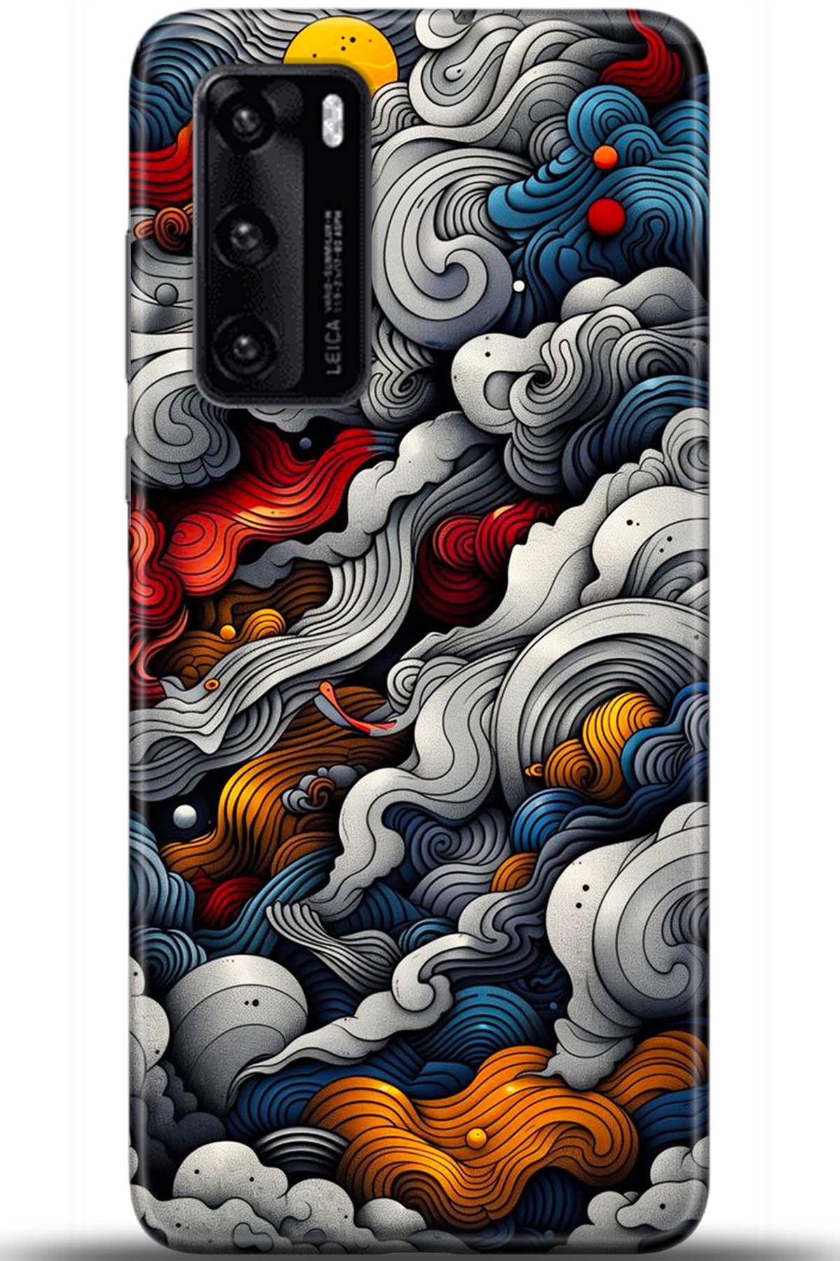 Huawei P40 Uyumlu Kılıf HD Baskılı Kılıf - Followed Institution 5436