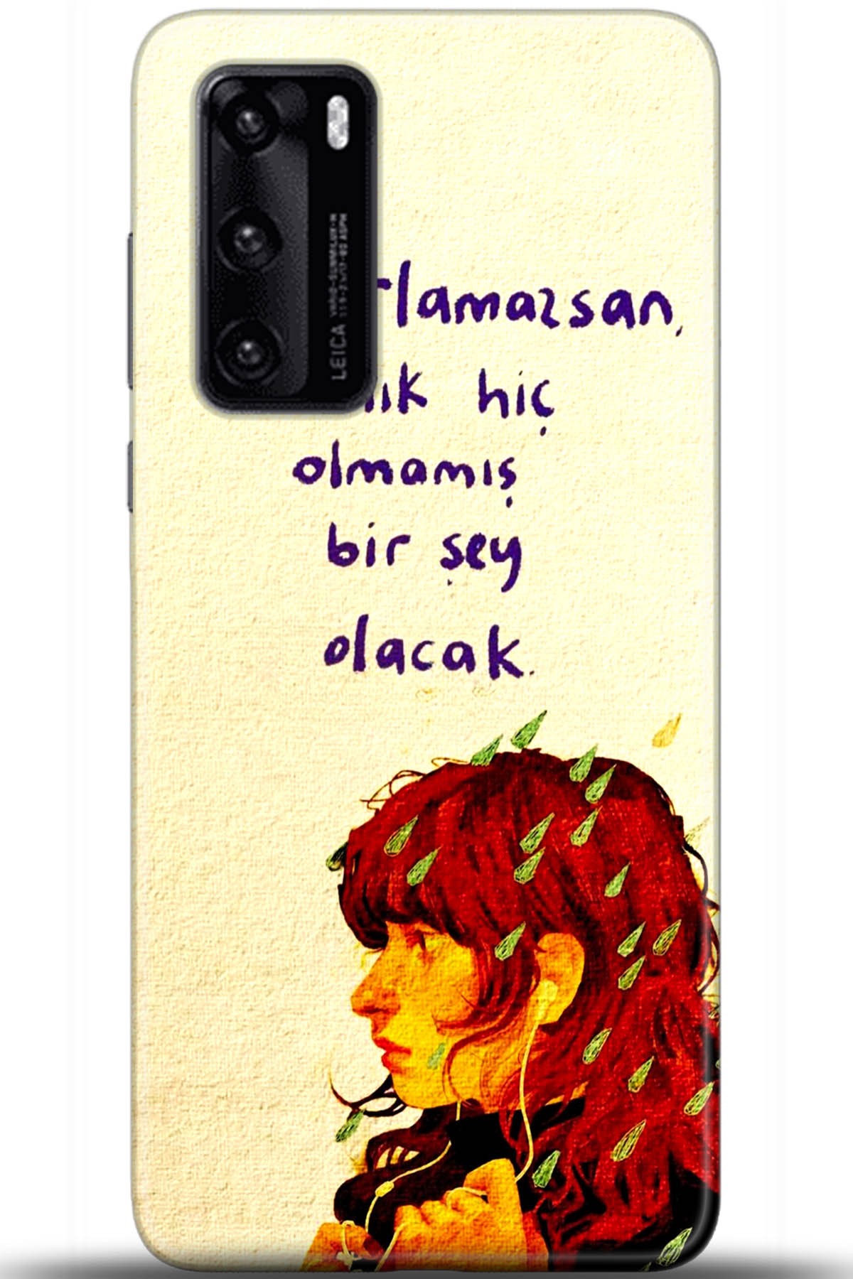 Huawei P40 Uyumlu Kılıf HD Baskılı Kılıf - Followed Institution 5595