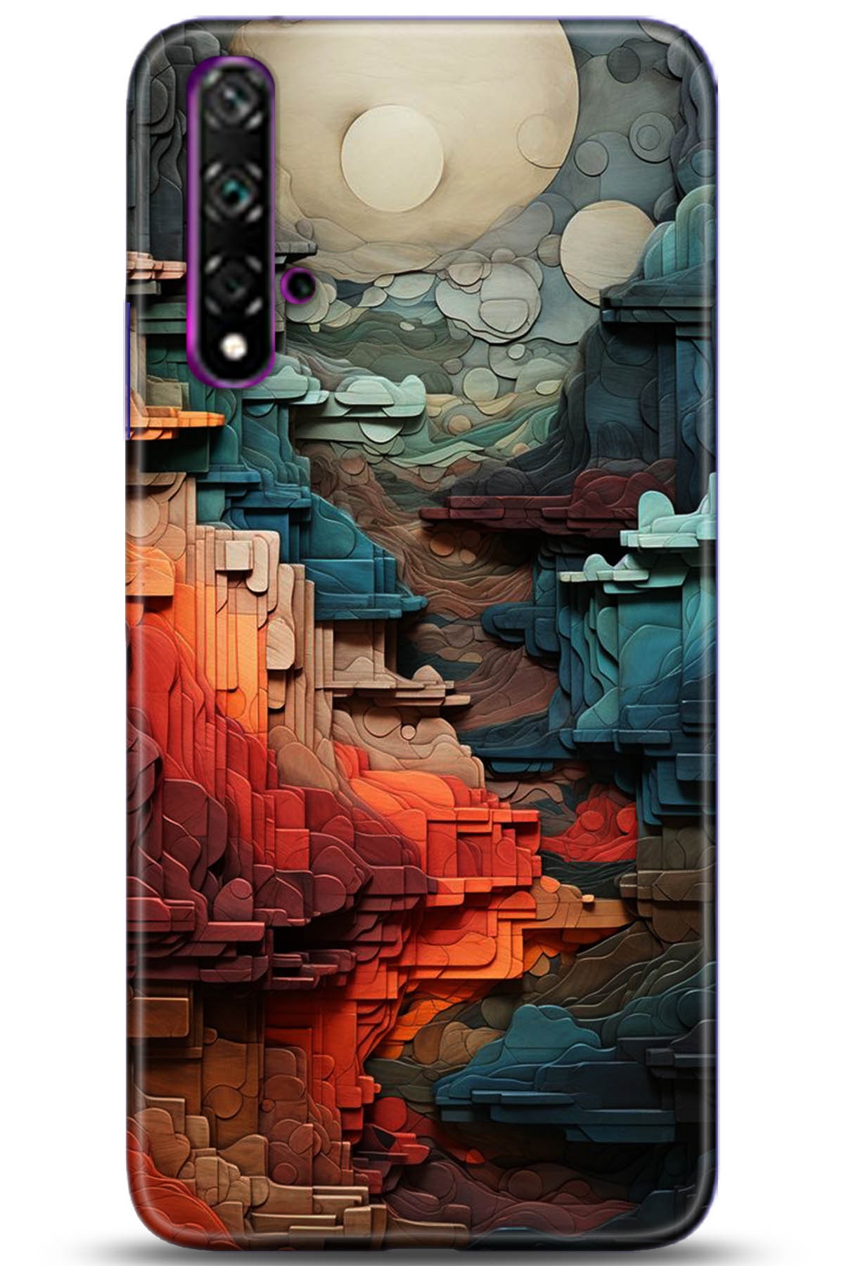 Huawei Nova 5T Uyumlu Kılıf HD Baskılı Kılıf - Followed Institution 5218