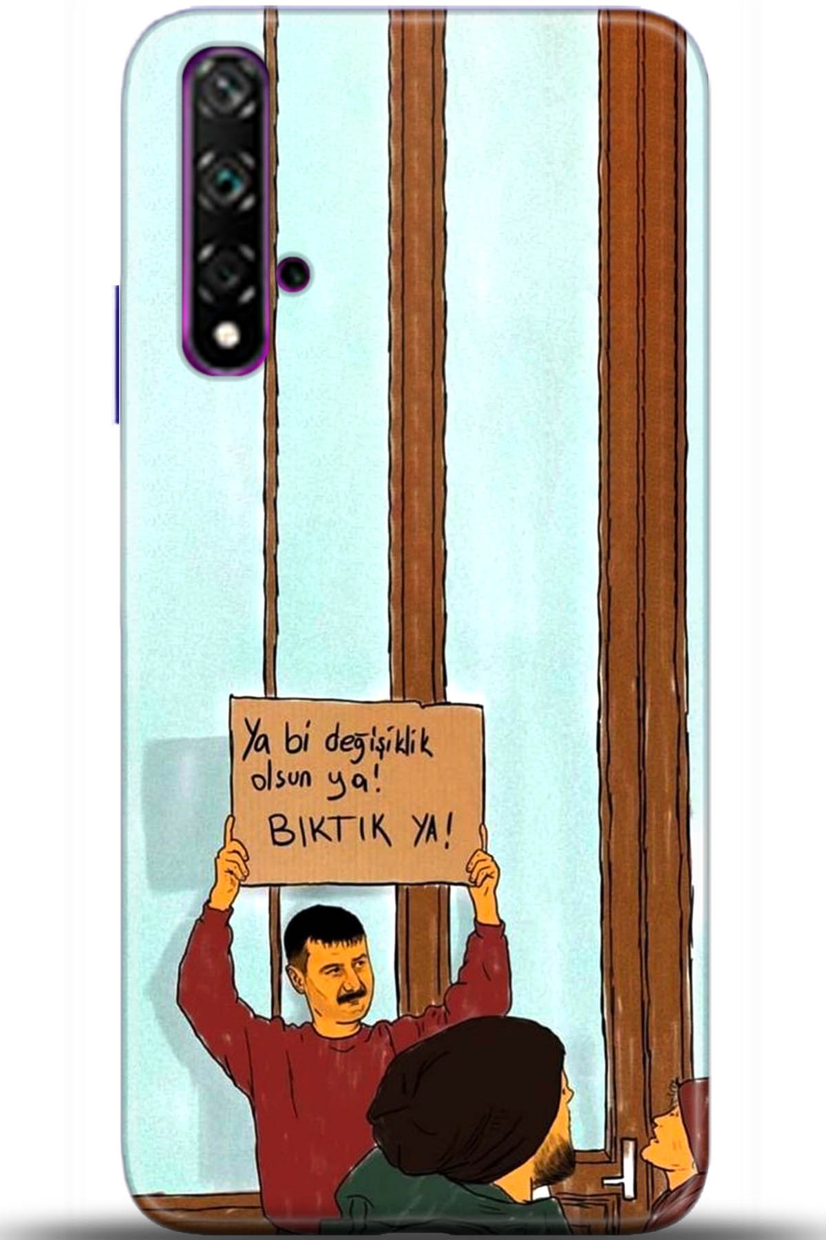 Huawei Nova 5T Uyumlu Kılıf HD Baskılı Kılıf - Followed Institution 5594