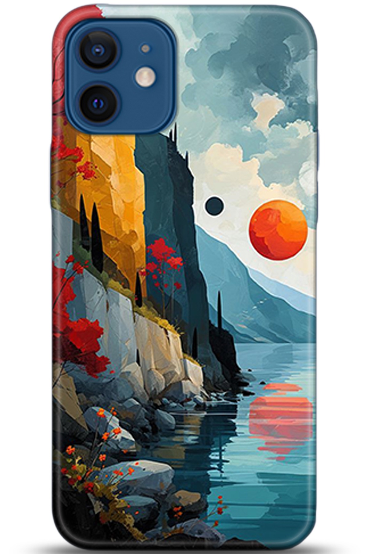 Apple iPhone 12 Mini Uyumlu Kılıf HD Baskılı Kılıf - Followed Institution 5368