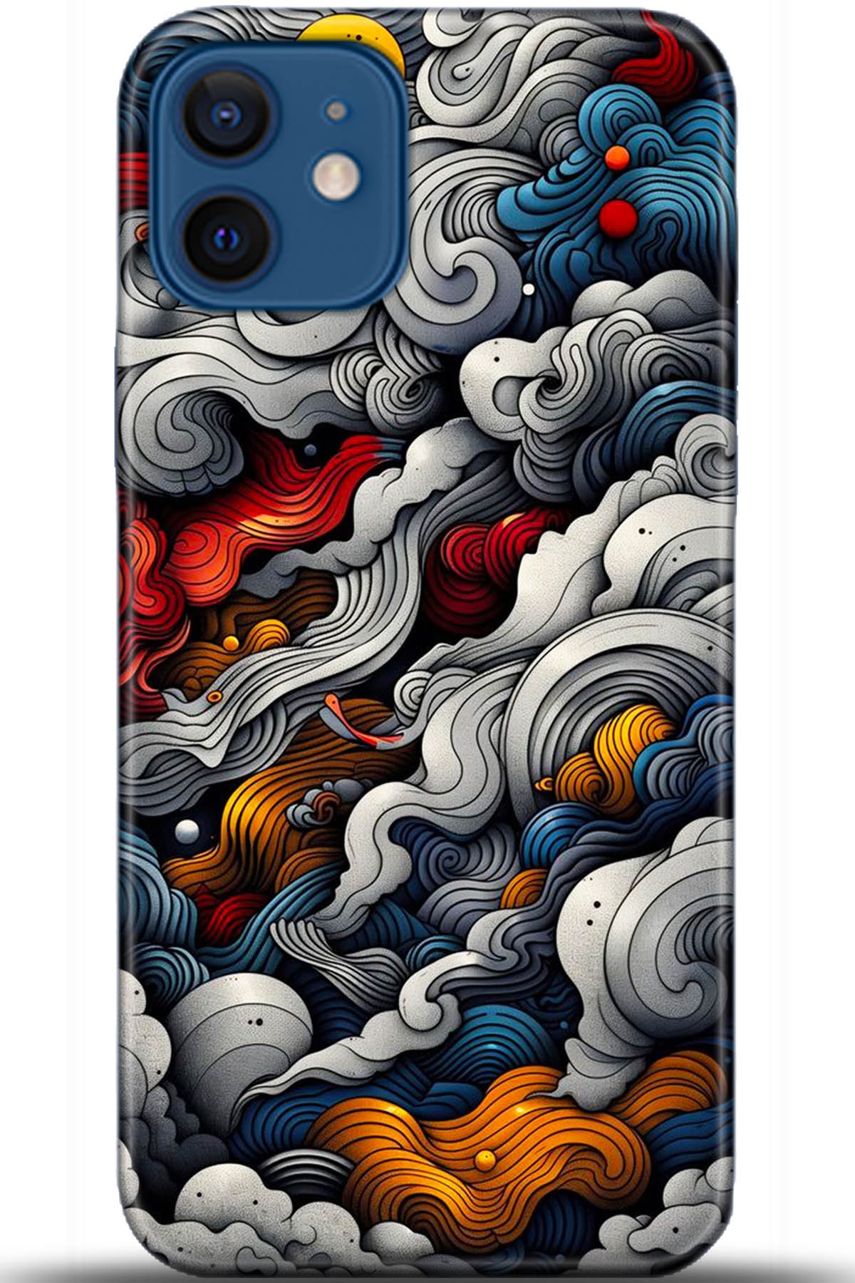 Apple iPhone 12 6.1inç Uyumlu Kılıf HD Baskılı Kılıf - Followed Institution 5436