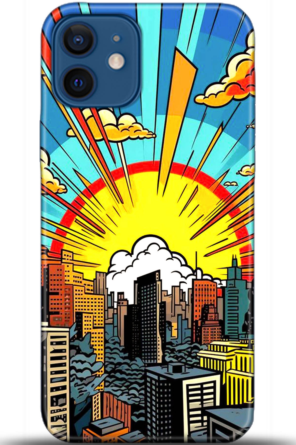 Apple iPhone 12 6.1inç Uyumlu Kılıf HD Baskılı Kılıf - Followed Institution 5571