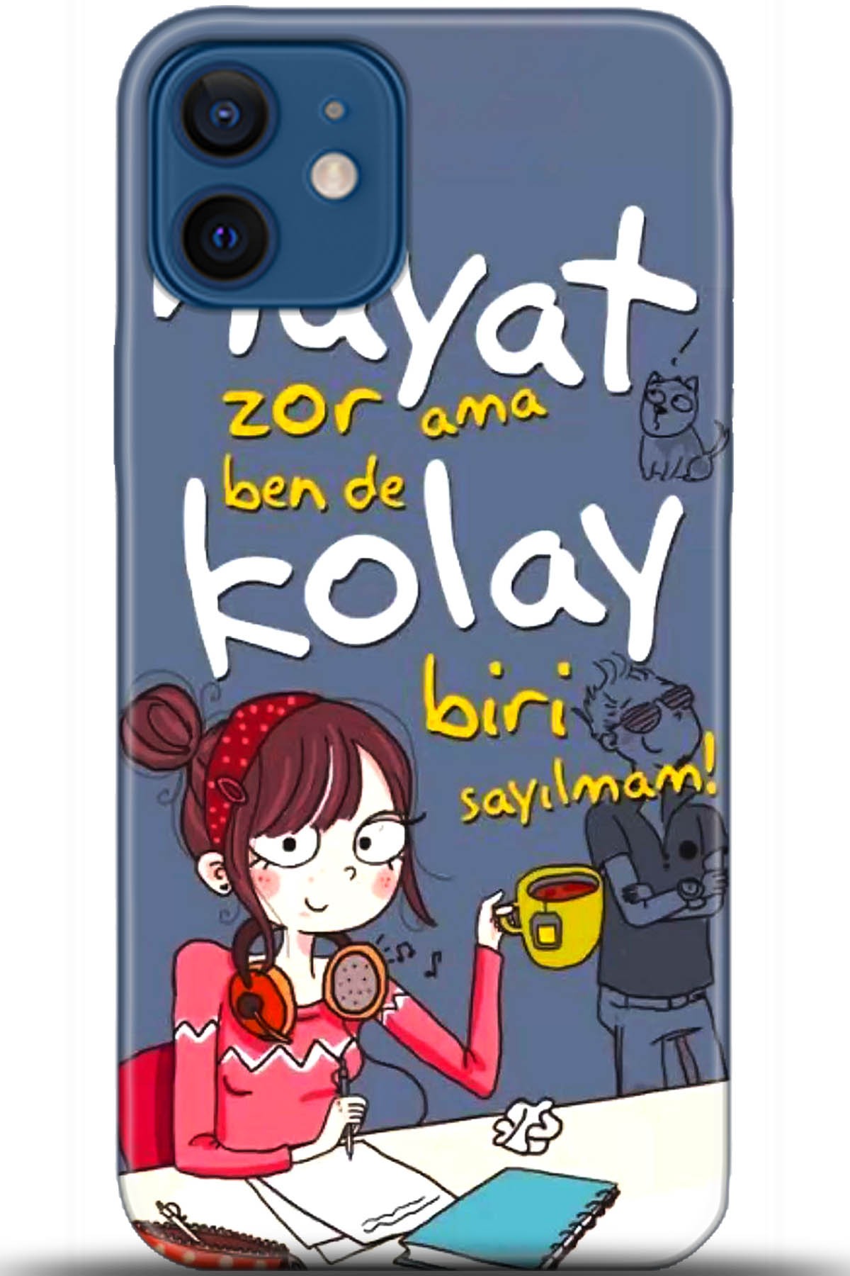 Apple iPhone 12 6.1inç Uyumlu Kılıf HD Baskılı Kılıf - Followed Institution 5686