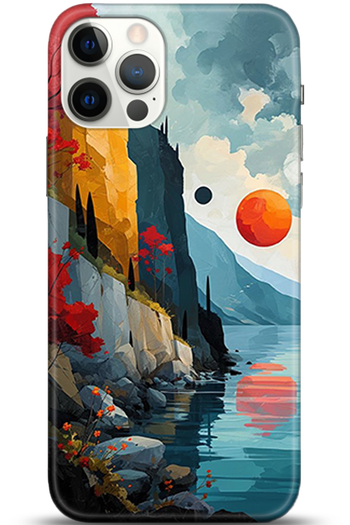 Apple iPhone 12 Pro 6.1inç Uyumlu Kılıf HD Baskılı Kılıf - Followed Institution 5368