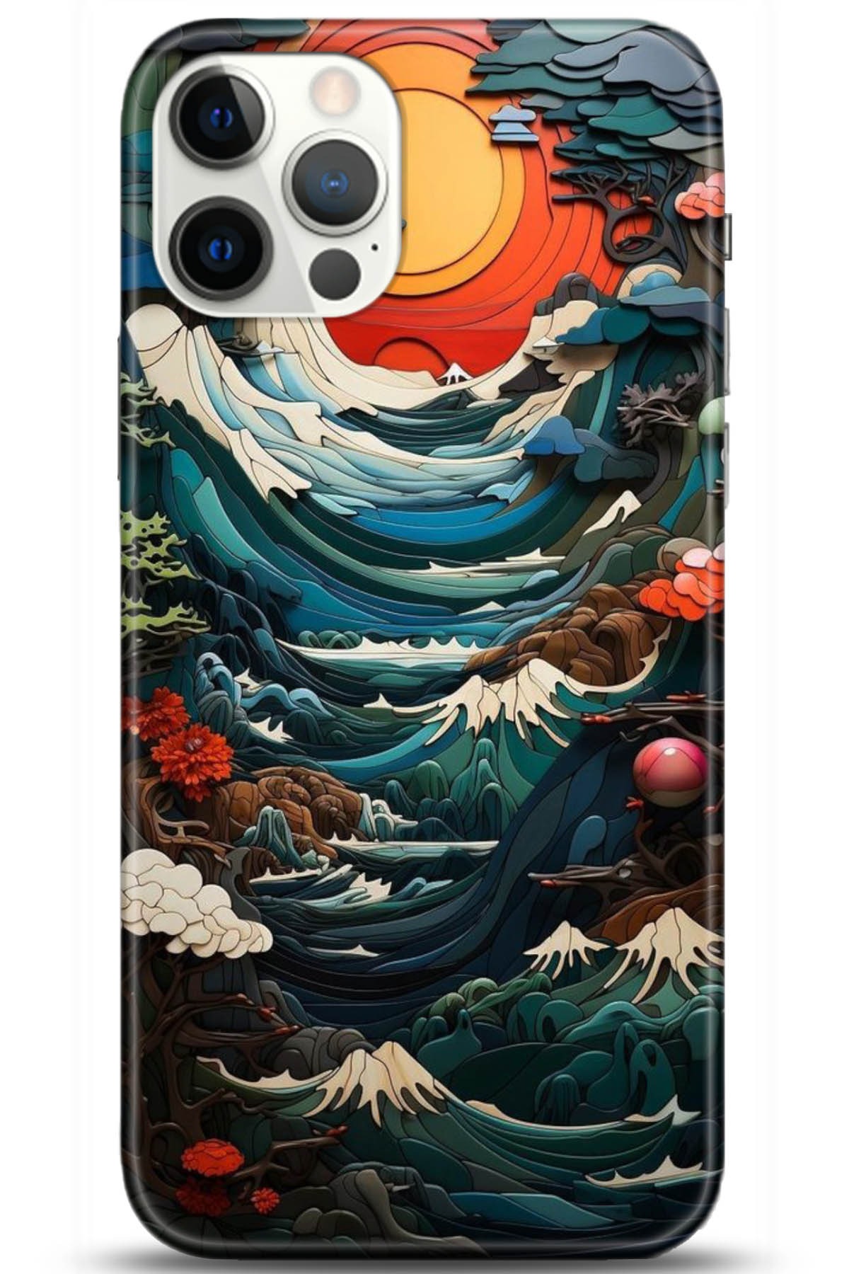 Apple iPhone 12 Pro Max 6.7inç Uyumlu Kılıf HD Baskılı Kılıf - Followed Institution 5009