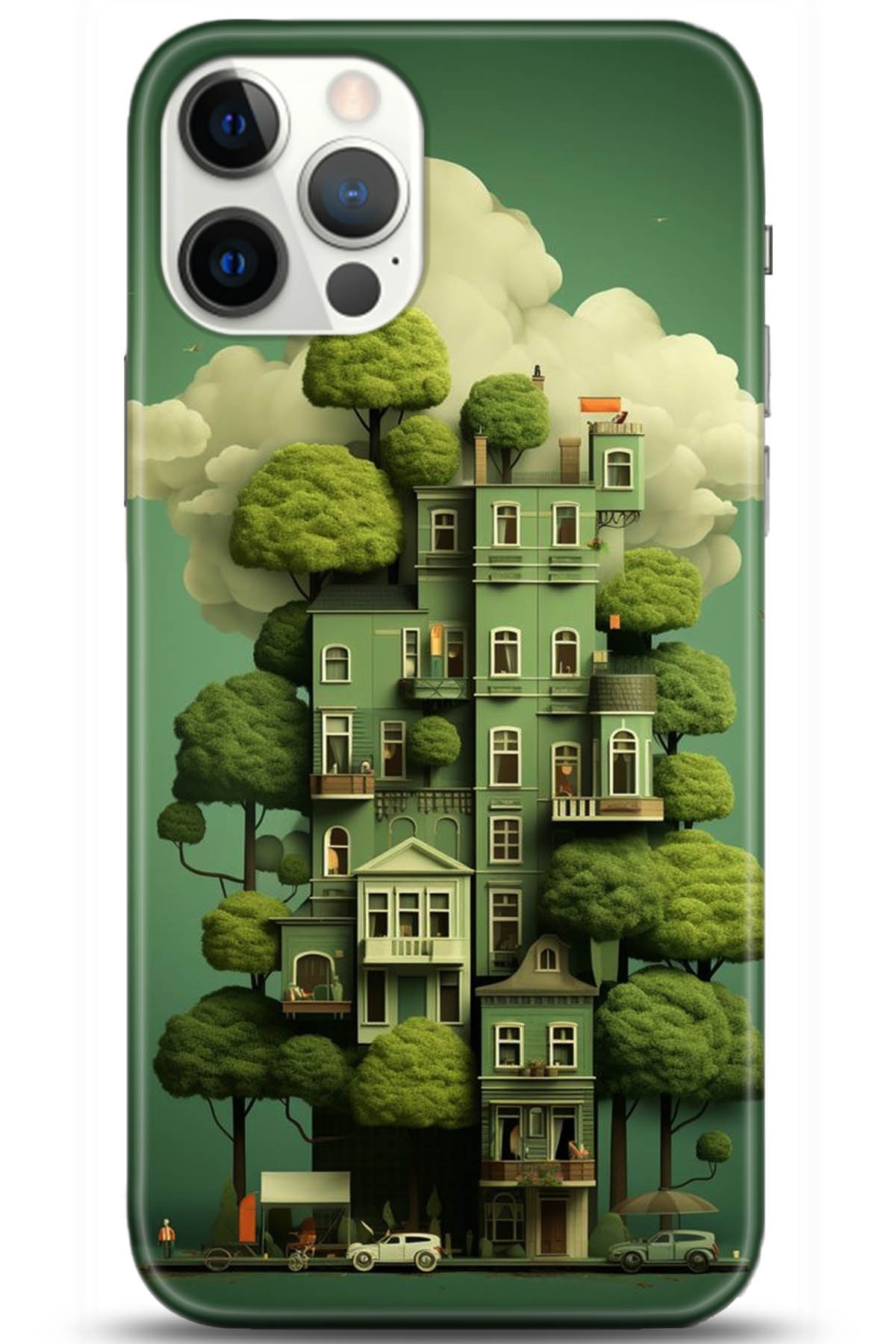 Apple iPhone 12 Pro Max 6.7inç Uyumlu Kılıf HD Baskılı Kılıf - Followed Institution 5273