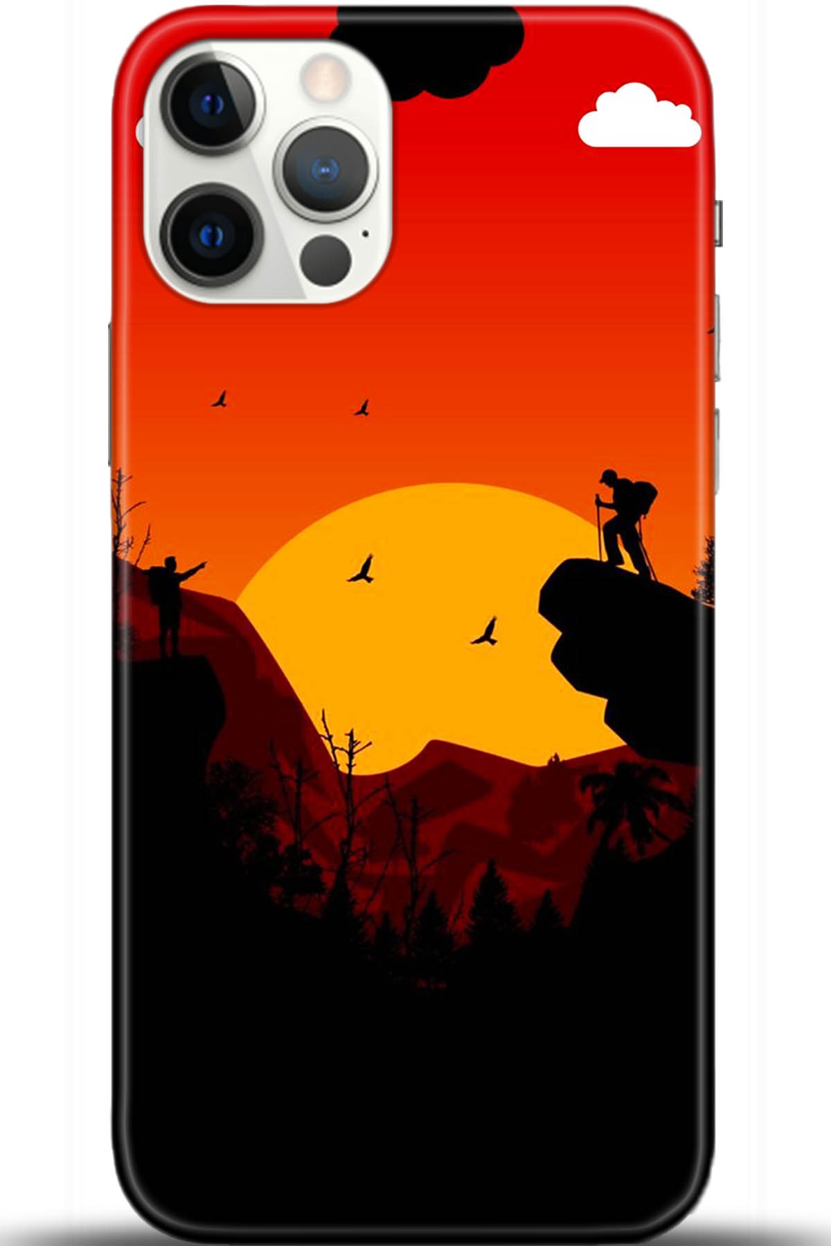 Apple iPhone 12 Pro Max 6.7inç Uyumlu Kılıf HD Baskılı Kılıf - Followed Institution 5407