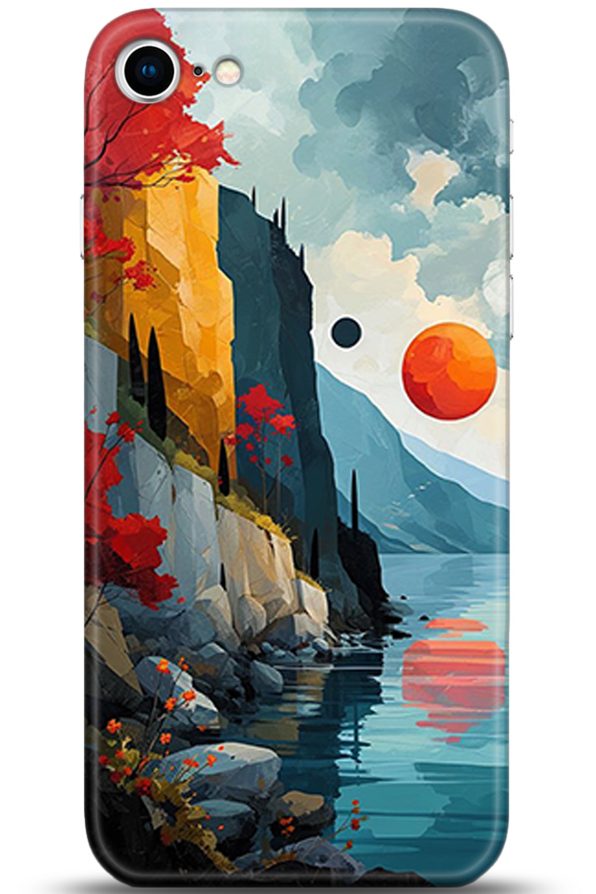 Apple iPhone SE 2 (2020) Uyumlu Kılıf HD Baskılı Kılıf - Followed Institution 5368