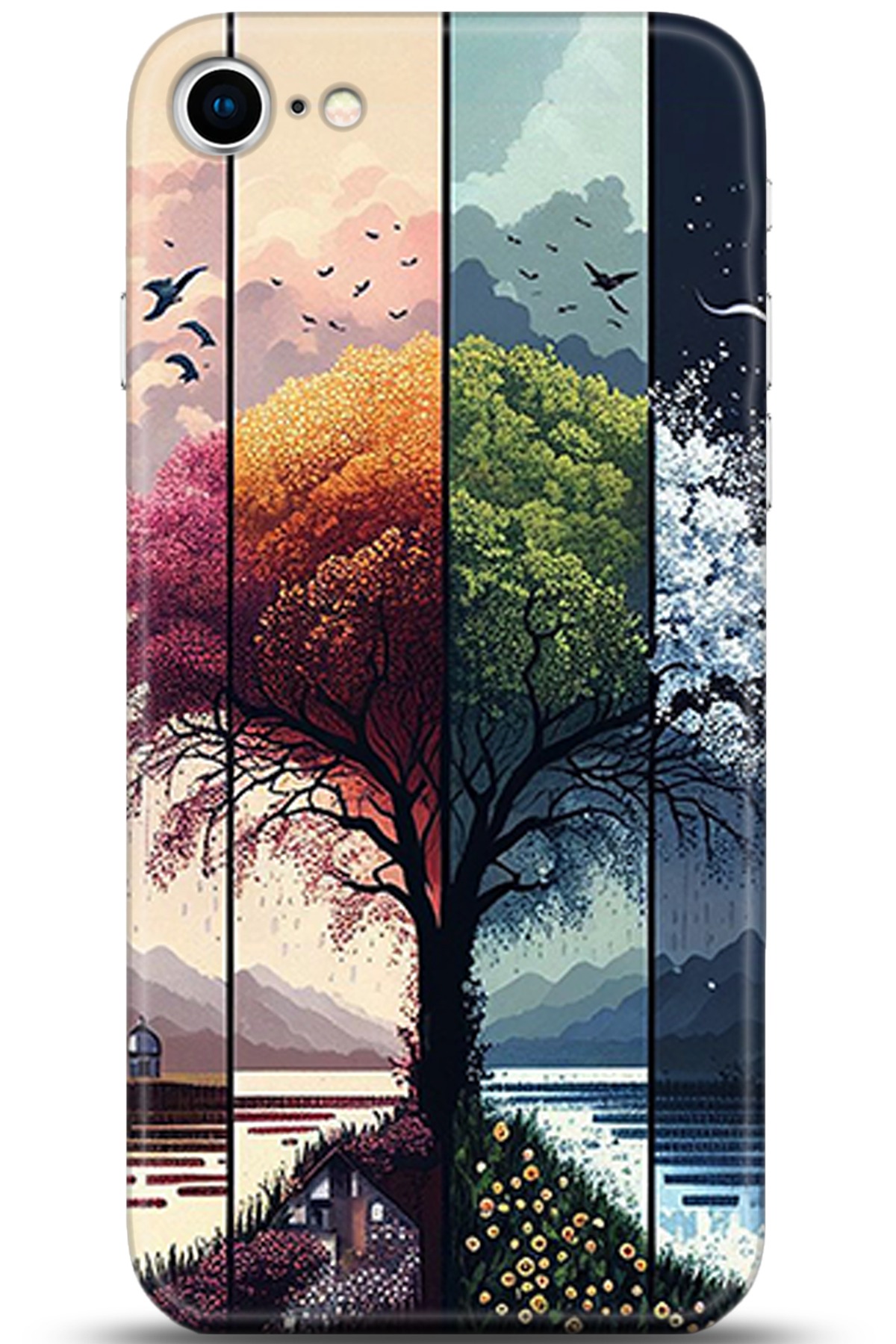 Apple iPhone SE 2 (2020) Uyumlu Kılıf HD Baskılı Kılıf - Followed Institution 5369