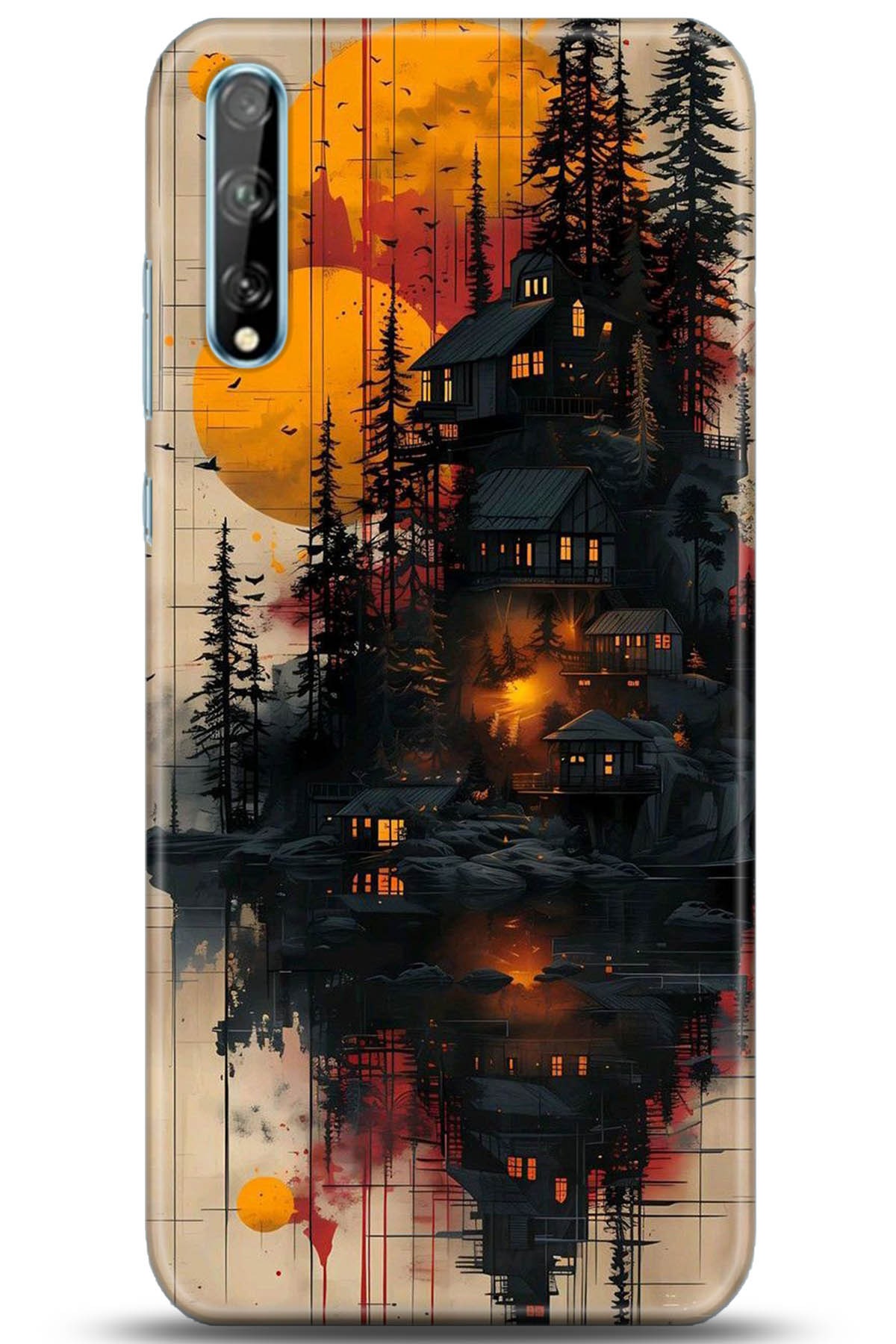 Huawei Y8P Uyumlu Kılıf HD Baskılı Kılıf - Followed Institution 5292