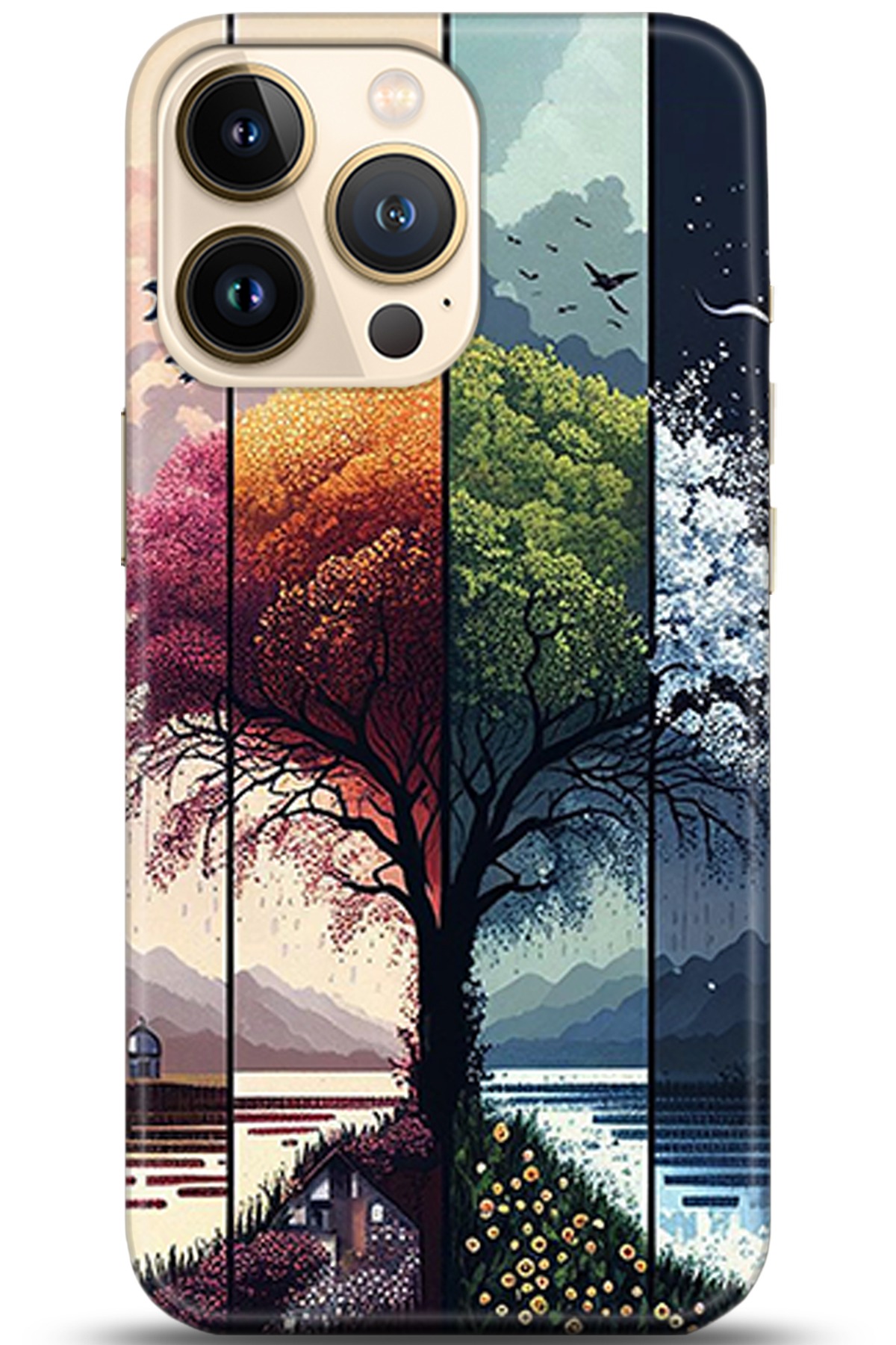 Apple iPhone 13 Pro Uyumlu Kılıf HD Baskılı Kılıf - Followed Institution 5369