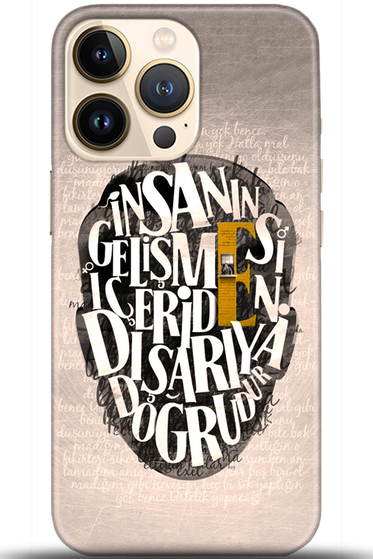 Apple iPhone 13 Pro Uyumlu Kılıf HD Baskılı Kılıf - Followed Institution 5587