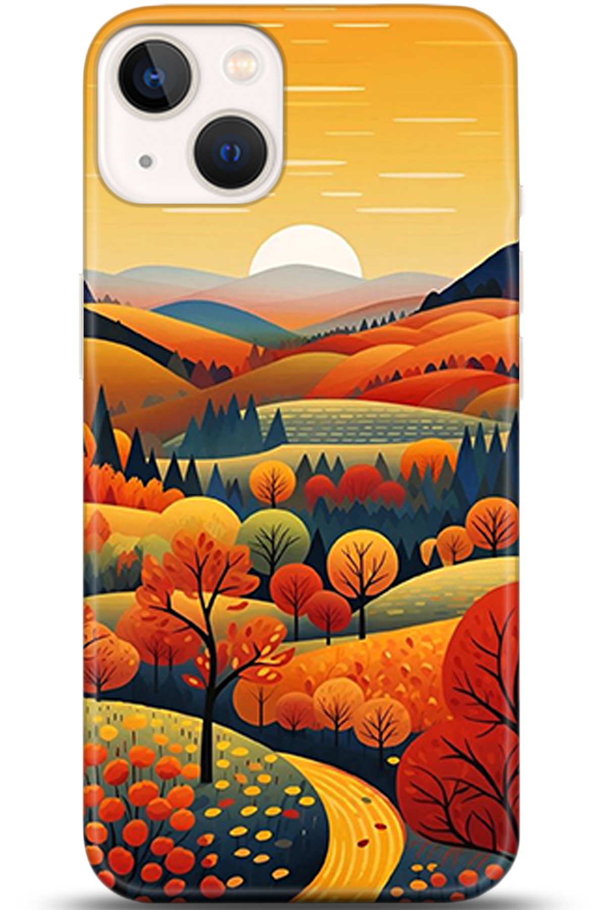 Apple iPhone 13 Mini Uyumlu Kılıf HD Baskılı Kılıf - Followed Institution 5356