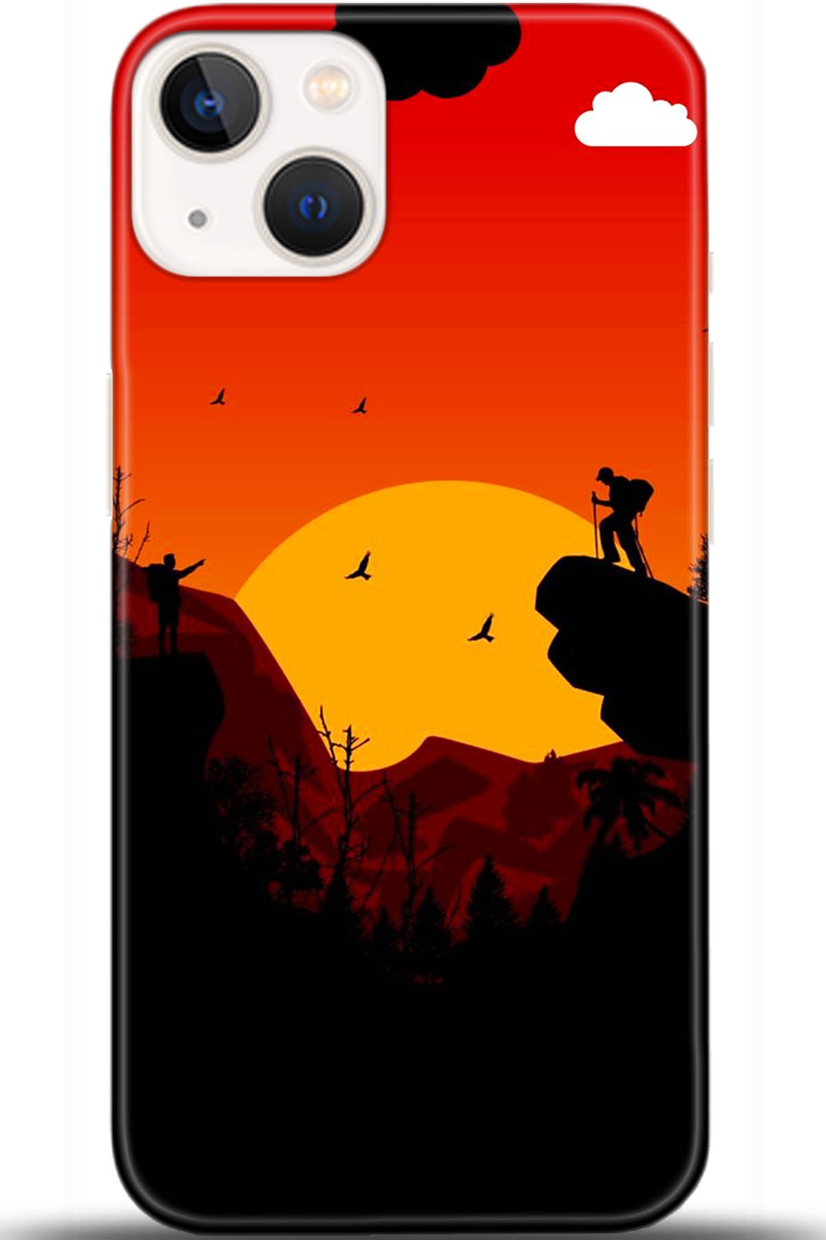 Apple iPhone 13 Mini Uyumlu Kılıf HD Baskılı Kılıf - Followed Institution 5407