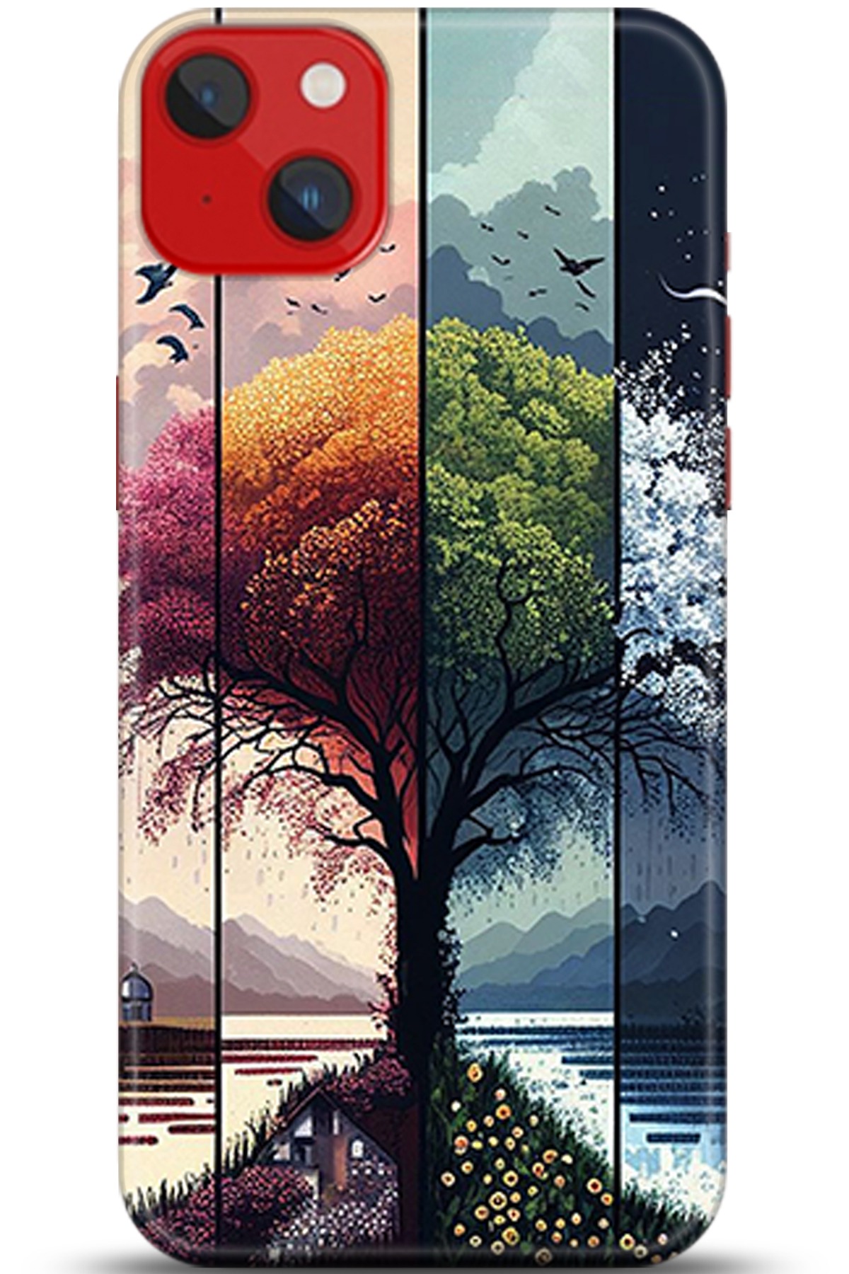 Apple iPhone 14 Uyumlu Kılıf HD Baskılı Kılıf - Followed Institution 5369