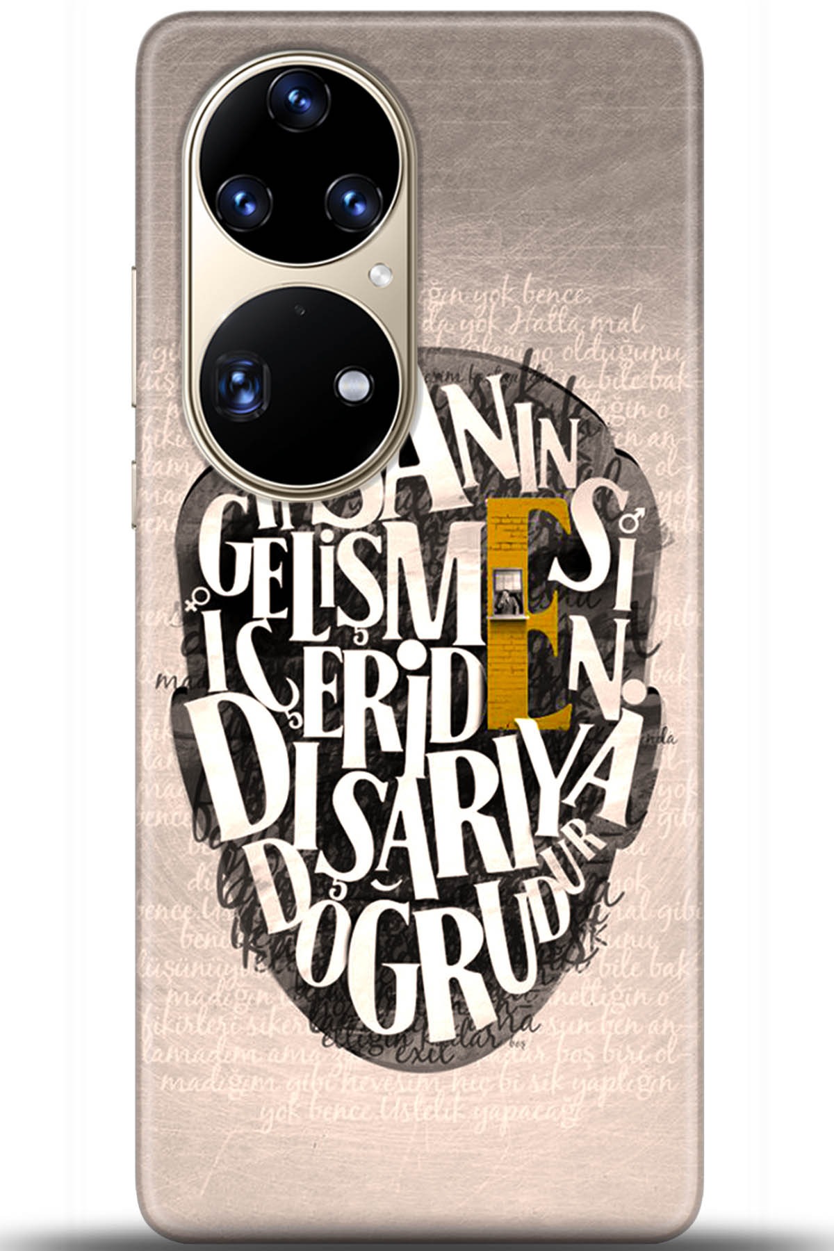 Huawei P50 Pro Uyumlu Kılıf HD Baskılı Kılıf - Followed Institution 5587