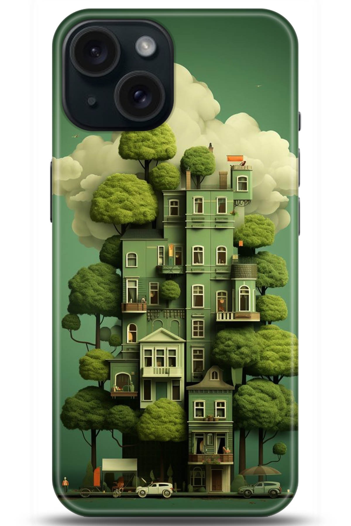 Apple iPhone 15 Uyumlu Kılıf HD Baskılı Kılıf - Followed Institution 5273