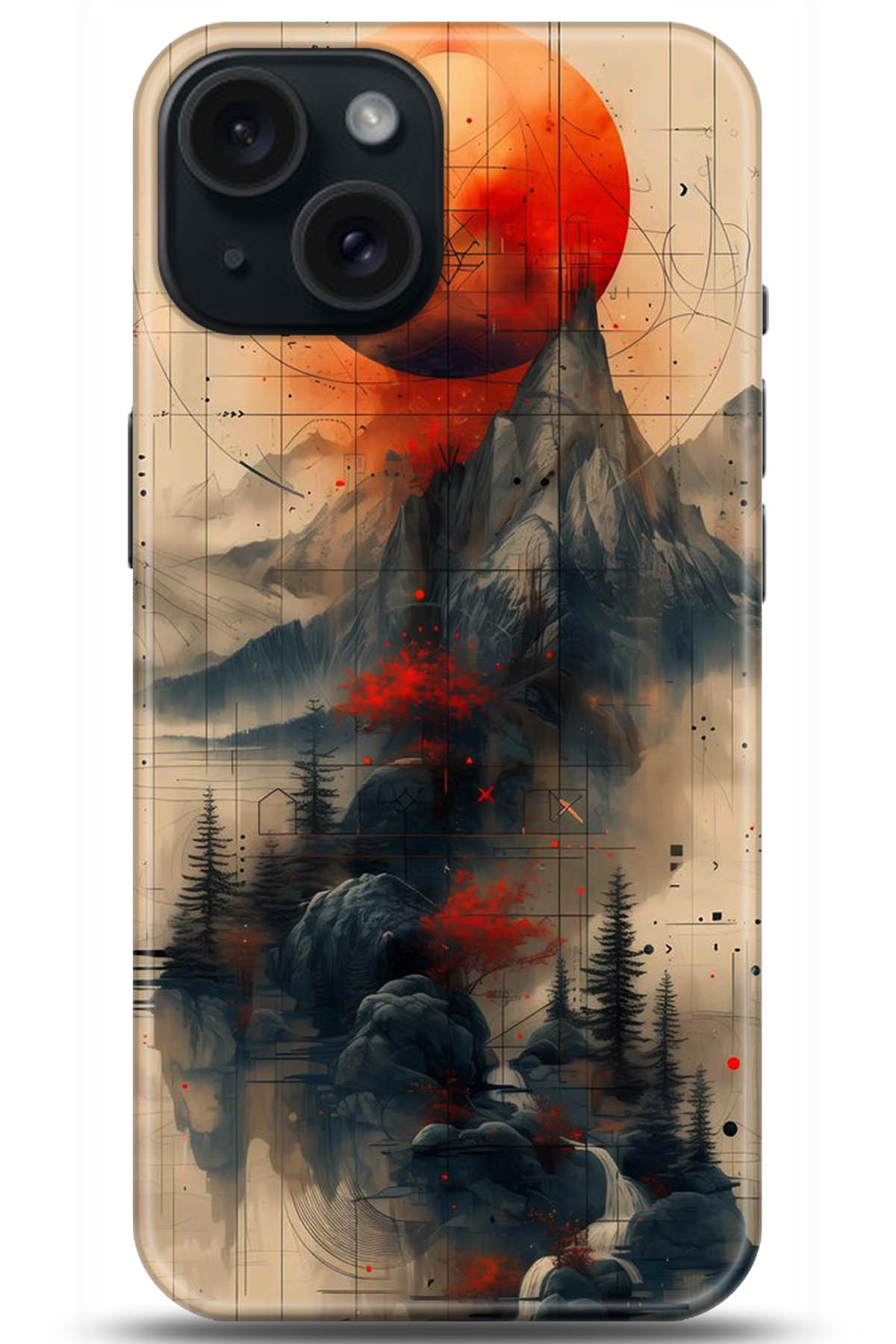 Apple iPhone 15 Plus Uyumlu Kılıf HD Baskılı Kılıf - Followed Institution 5244