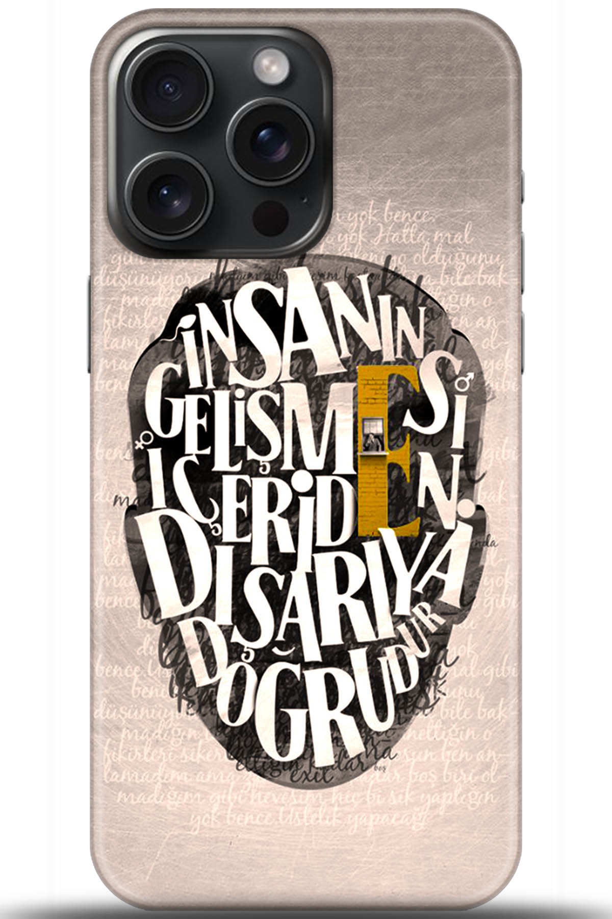 Apple iPhone 15 Pro Uyumlu Kılıf HD Baskılı Kılıf - Followed Institution 5587