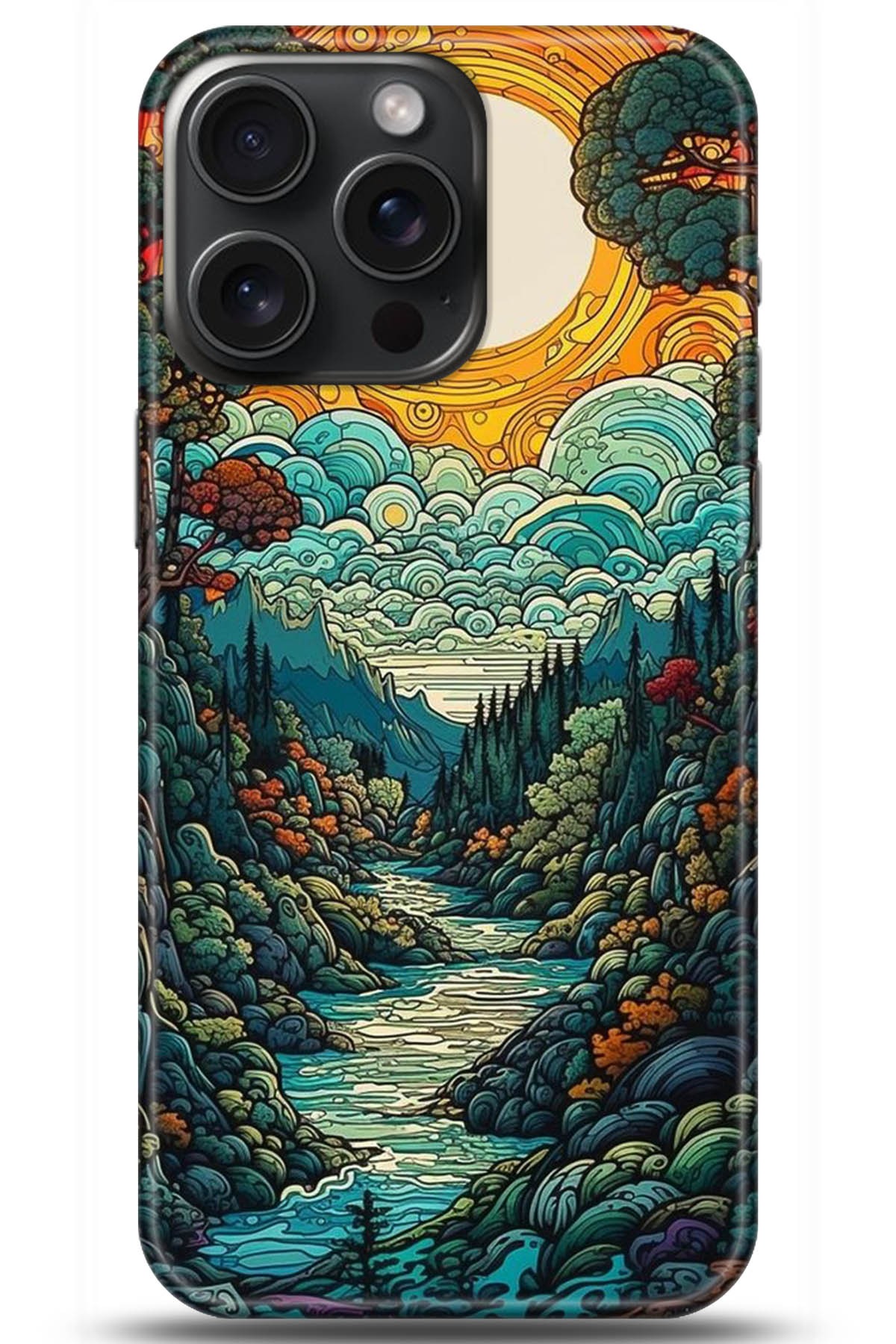 Apple iPhone 15 Pro Max Uyumlu Kılıf HD Baskılı Kılıf - Followed Institution 5198