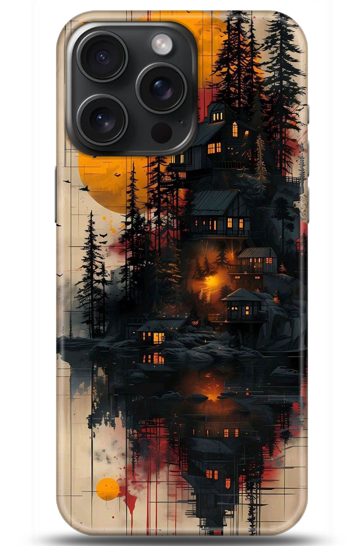 Apple iPhone 15 Pro Max Uyumlu Kılıf HD Baskılı Kılıf - Followed Institution 5292