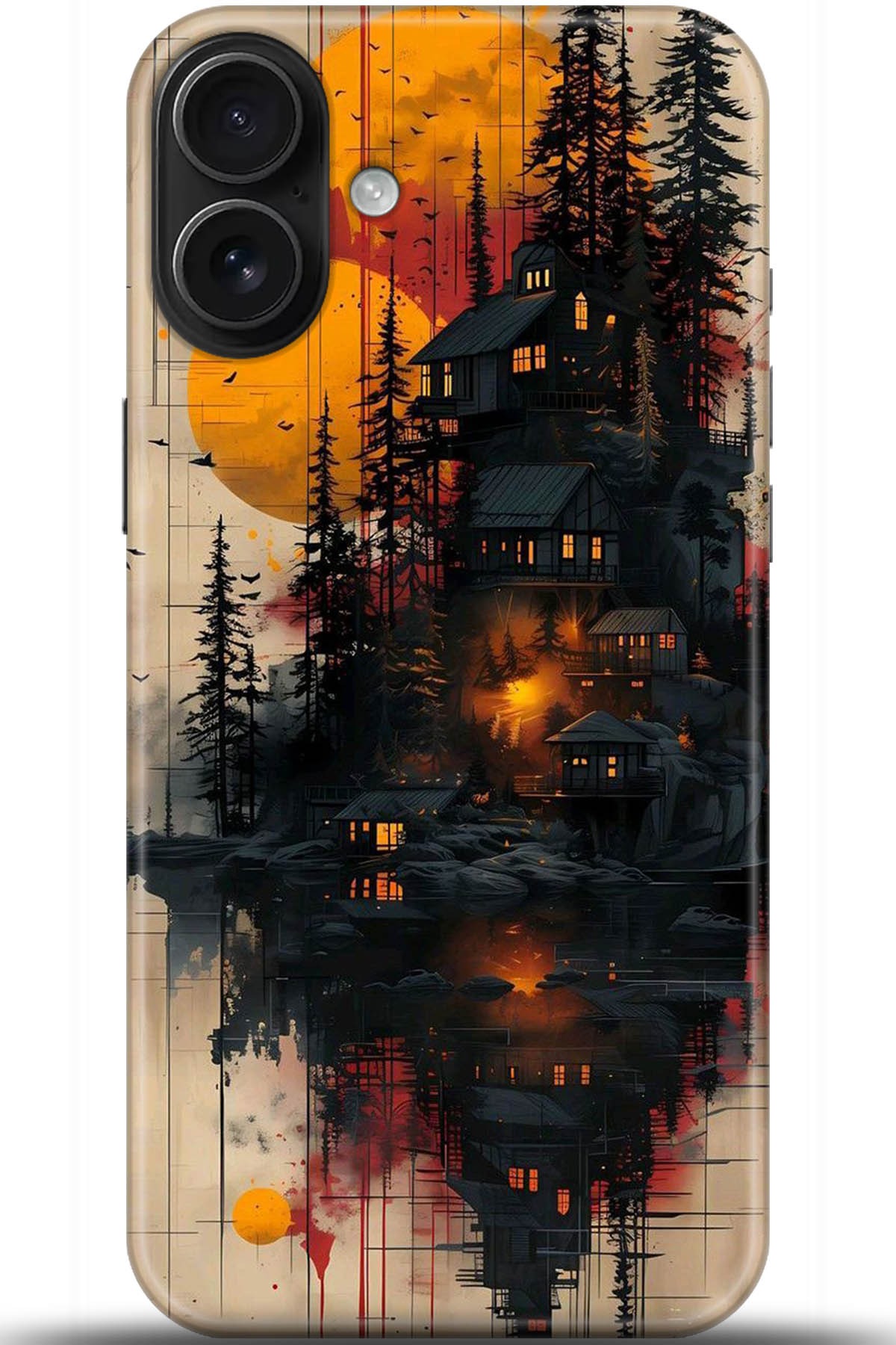 Apple iPhone 16 Uyumlu Kılıf HD Baskılı Kılıf - Followed Institution 5292