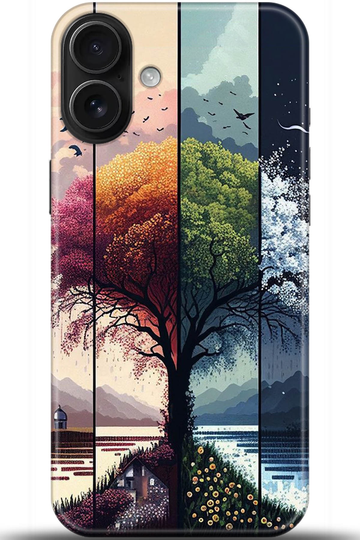 Apple iPhone 16 Uyumlu Kılıf HD Baskılı Kılıf - Followed Institution 5369