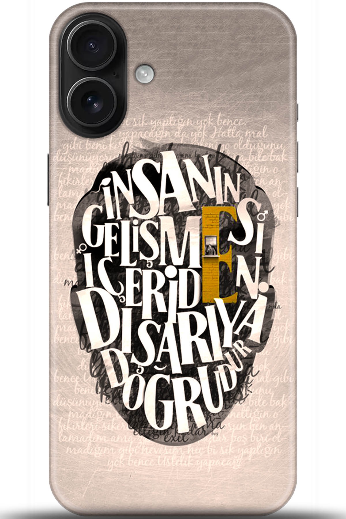 Apple iPhone 16 Uyumlu Kılıf HD Baskılı Kılıf - Followed Institution 5587