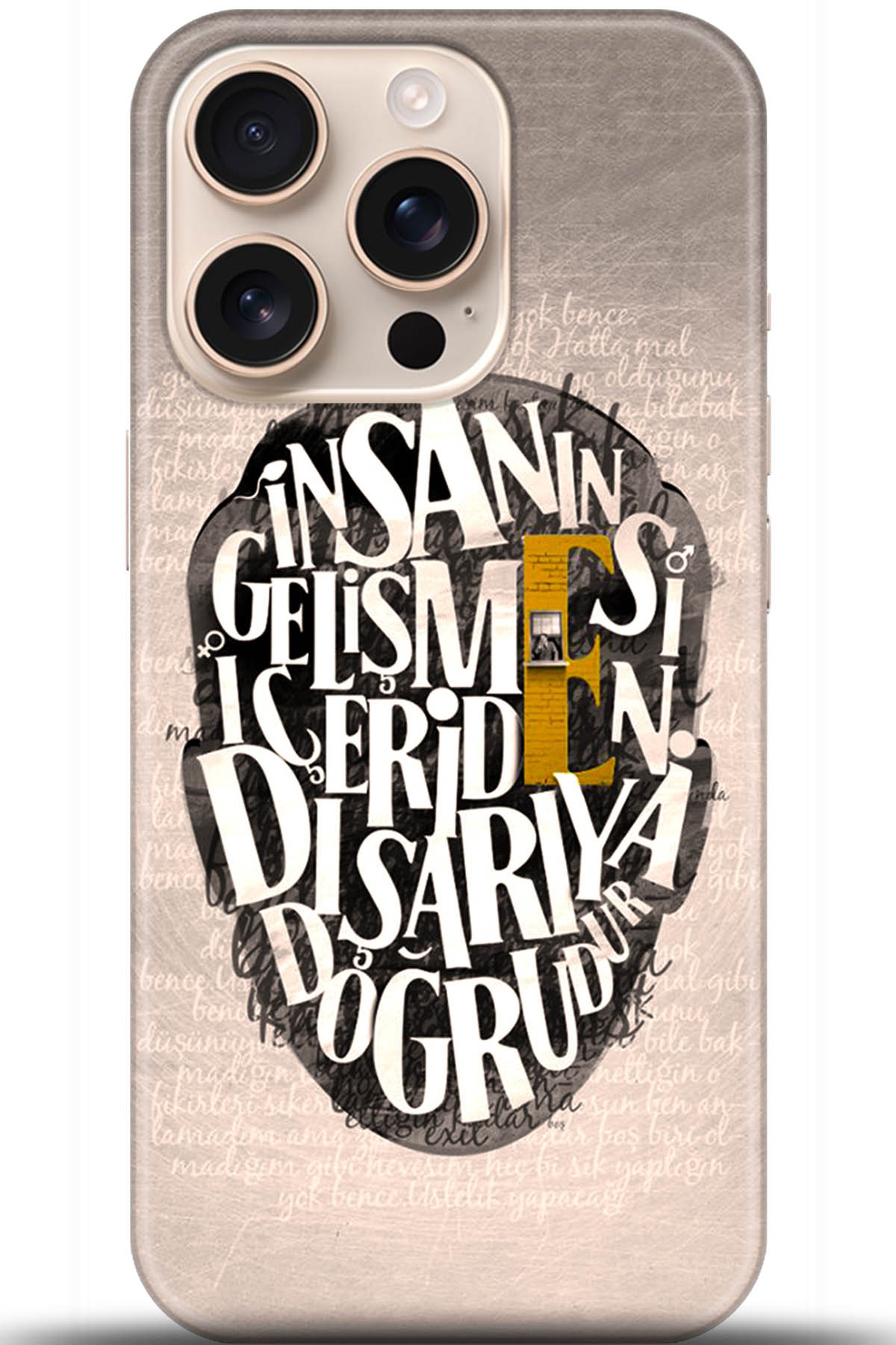 Apple iPhone 16 Pro Max Uyumlu Kılıf HD Baskılı Kılıf - Followed Institution 5587